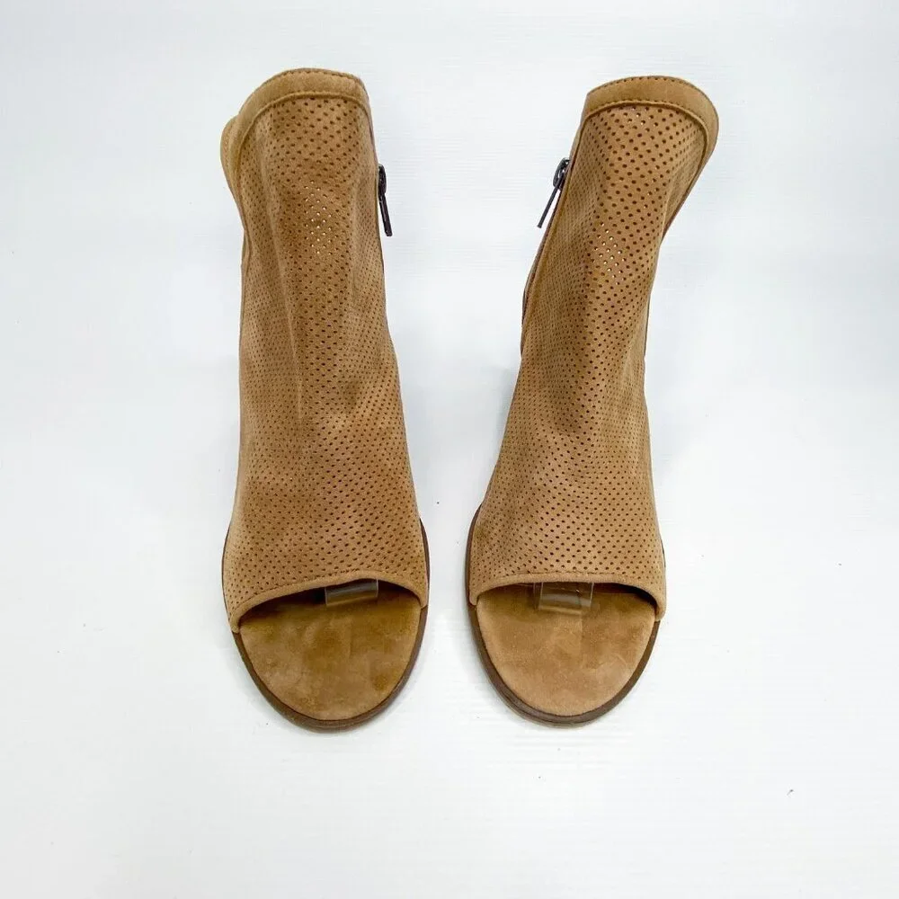 STEVE MADDEN Open Toe Chunky Heel Booties 9‎